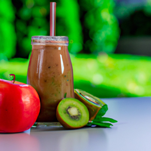 Ein leckeres Rezept für hausgemachten Smoothie mit Apfel und Erdbeeren Kiwi und Birne hilft, den Pilz loszuwerden 58939