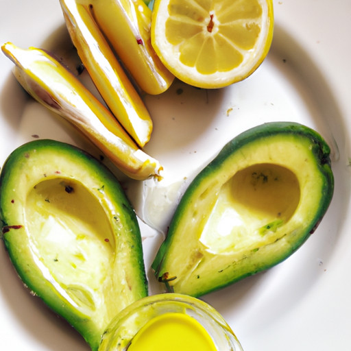 Homemade Avocado and lemon dish gets rid of fungus 87561