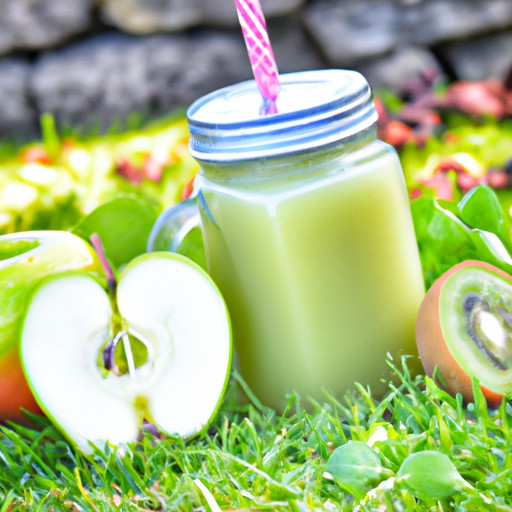 Ein leckeres Rezept für hausgemachten Smoothie mit Apfel und Erdbeeren Kiwi und Birne hilft, den Pilz loszuwerden 58969