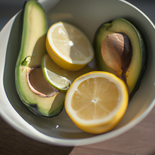 Homemade Avocado and lemon dish gets rid of fungus 87563