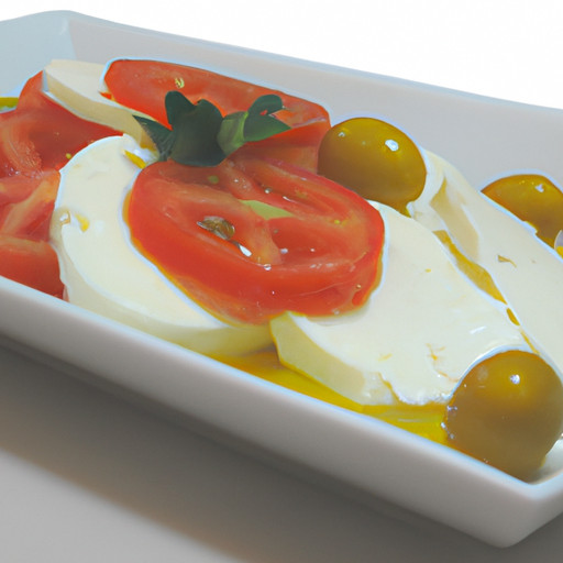 Plato de queso Mozzarella simple de 46571